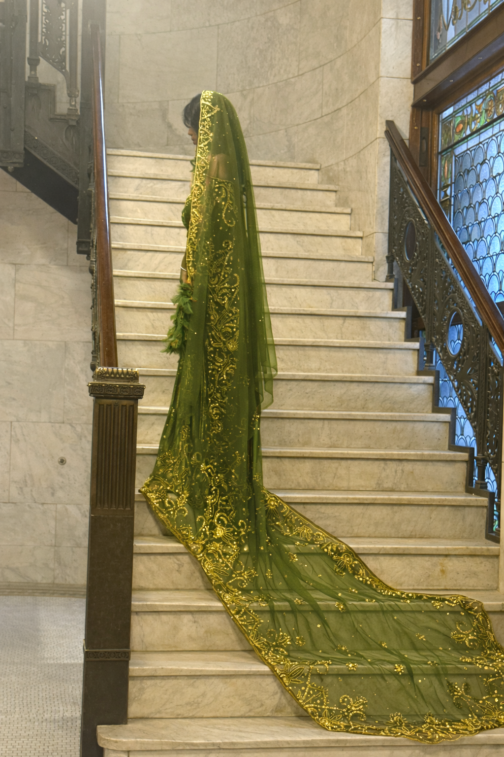 Zaytoun Lace Bridal Dirac - Olive