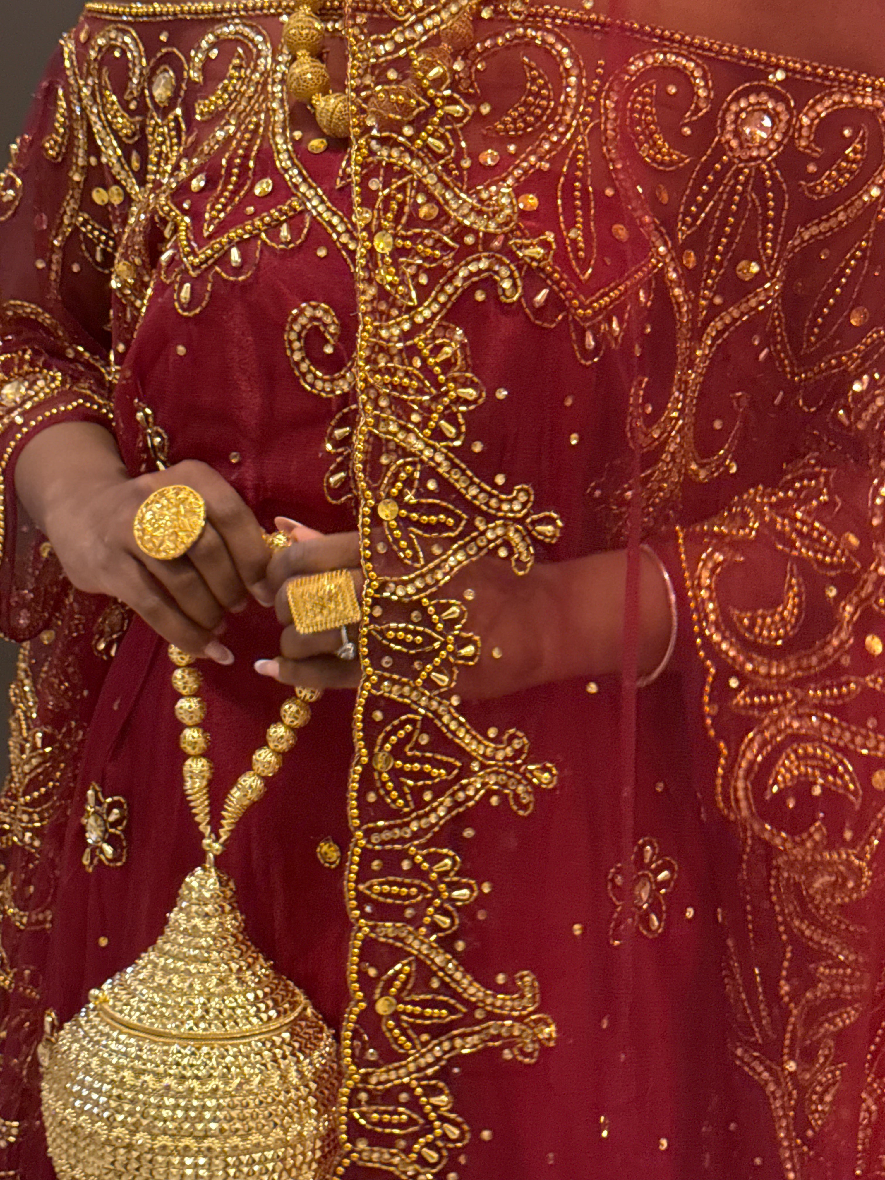 Layla Lace Bridal Dirac - Red